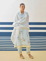 Kera Floral Embroidered Kurta Set
- Sky