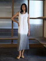 Iro Ombre Hand-Dyed Linen Dress - Grey
