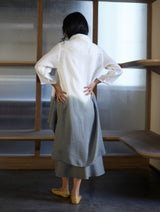 Kiya Ombre Hand-Dyed Linen Dress & Jacket - Grey