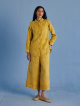 Alila Hand-Embroidered Co-ord Set - Ochre