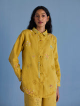 Alila Hand-Embroidered Co-ord Set - Ochre