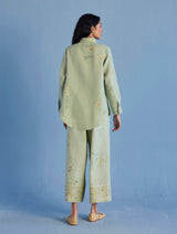 Alila Hand-Embroidered Co-ord Set - Mint