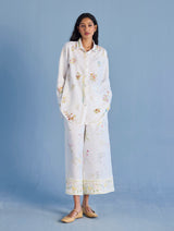 Alila Hand-Embroidered Co-ord Set -  White