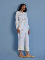 Alila Hand-Embroidered Co-ord Set -  White