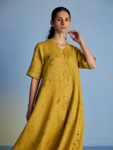 Inoya Linen Co-ord Set - Ochre