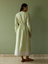Liana Stripe Linen Dress - Meadow