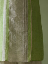 Yara Sleeveless Border Linen Kurta Set - Meadow
