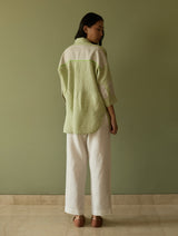 Risa Stripe Linen Shirt - Meadow