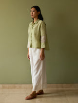 Tia Stripe Linen Co-ord Set - Meadow