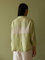 Tia Stripe Linen Co-ord Set - Meadow