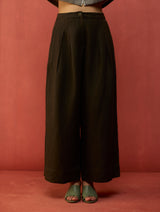 Rohe Sleeveless Linen Kurta Set - Fern Green