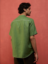 Shuko Linen Shirt - Fern Green