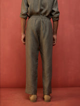 Jiro Timeless Linen Kurta Set - Grey