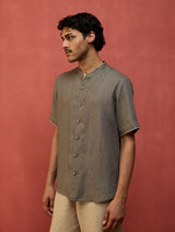 Shuko Linen Shirt - Grey