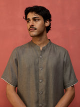 Shuko Linen Shirt - Grey