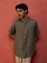 Shuko Linen Shirt - Grey