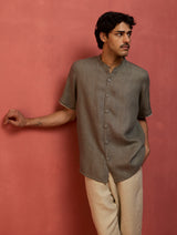 Shuko Linen Shirt - Grey