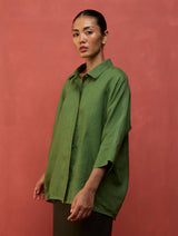 Yoko Forever Linen Shirt - Fern Green