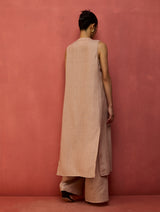Misato Stripe Linen Co-ord Set - Dusty Rose