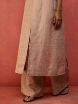 Misato Stripe Linen Co-ord Set - Dusty Rose