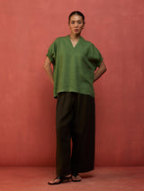 Hoshi Linen Co-ord Set - Fern Green