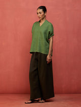 Hoshi Linen Co-ord Set - Fern Green