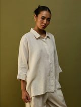 Yoko Forever Linen Shirt - Off White