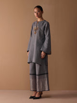 Gul Sequin Embroidered Short Kurta - Grey