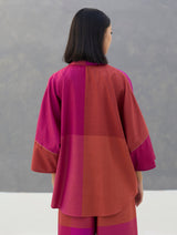Sara Handwoven Eri Silk Shirt - Rose