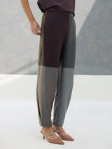 Ida Eri Silk Pant - Taupe Grey