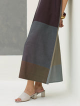 Cath Eri Silk Kaftan Dress - Taupe Grey
