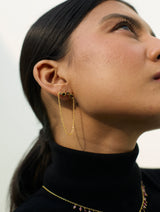 Mizu Drop Earrings - Charcoal