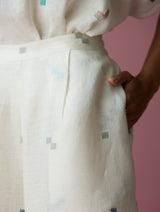 Sela Patchwork Jamdani Linen Co-ord Set