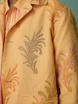 Bardor Floral Block-Printed Jacket - Apricot