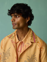 Bardor Floral Block-Printed Jacket - Apricot