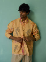 Bardor Floral Block-Printed Jacket - Apricot