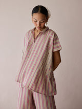 Venn Pleated Linen Co-ord Set - Natural