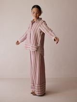 Erra Block-Printed Linen Co-ord Set - Natural