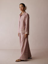 Erra Block-Printed Linen Co-ord Set - Natural