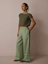 Rimi Linen Co-ord Set - Olive