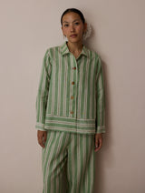 Erra Block-Printed Linen Co-ord Set - Fern