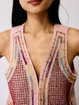 Kaya Hand-Embroidered Co-ord - Pink
