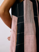 Shal Patchwork Linen Sleeveless Jacket