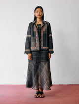 Dana Pintuck & Pleat Sleeveless Co-ord - Charcoal