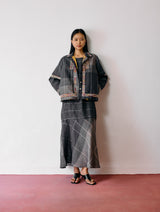 Dana Pintuck & Pleat Sleeveless Co-ord - Charcoal