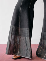 Kaya Hand-Embroidered Co-ord - Charcoal