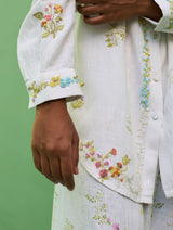 Alila Hand-Embroidered Co-ord Set - White