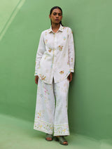 Alila Hand-Embroidered Co-ord Set - White