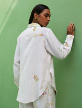 Alila Hand-Embroidered Co-ord Set - White