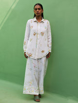 Alila Hand-Embroidered Co-ord Set - White